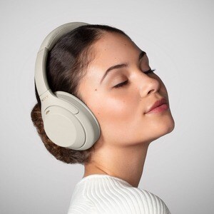 Sony WH-1000XM4 Wired/Wireless Over-the-head Stereo Headset - Silver - Binaural - Circumaural - 1000 cm - Bluetooth - 4 Hz