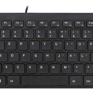 Adesso SlimTouch AKB-111UB Keyboard - Cable Connectivity - USB Interface - English (US) - Black - Membrane Keyswitch - Des
