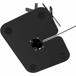 CTA Digital Dual VESA Compatible Table Mount for POS (Black) - Table, Countertop - Metal, Steel - Black - For Shop, Classr