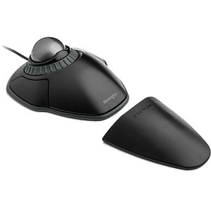 Kensington Orbit Trackball with Scroll Ring - Space Gray Ball - Optical - Cable - Space Gray - USB - Scroll Ring - 2 Butto