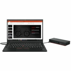 Lenovo USB Type C Docking Station for Notebook - Black - 3.0 Displays Supported - 3840 x 2160 - 2 x USB 2.0 - USB Type-C -