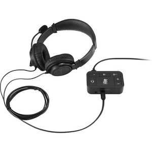 Kensington K83300WW Headset-Umschalter für Headset, Telefon, Tablet-PC, Notebook - Schwarz