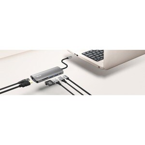 Trust Dalyx USB-Typ C Docking Station für Monitor, Tablet, Notebook - 100 W - 2 x USB-Anschlüsse - USB Typ C - Netzwerk (R