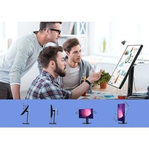 ViewSonic VG2456A 24 Inch 1080p IPS Monitor with USB C 3.2 with 90W Power Delivery, Docking Built-In, RJ45, 40 Degree Tilt