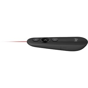 Logitech R500s Laser Presentation Remote - Laser - Wireless - Bluetooth - 2.40 GHz - Graphite, Black - USB - 3 Button(s)