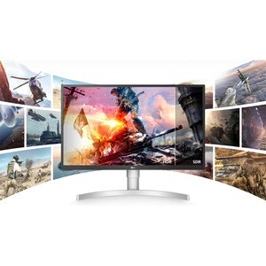 LG 27UL500-W 27" Class 4K UHD LCD Monitor - 16:9 - White - 68.6 cm (27") Viewable - In-plane Switching (IPS) Technology - 