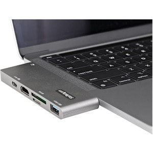 StarTech.com USB C Multiport Adapter for MacBook Pro/Air, USB Type-C to 4K HDMI, Power Delivery, SD/MicroSD, USB 3.0 Hub, 