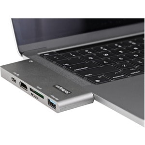 StarTech.com Adattatore Multiporta USB C a HDMI 4K per MacBook Pro/Air - Mini Dock USB Type-C, PD 100W, SD/MicroSD, hub US