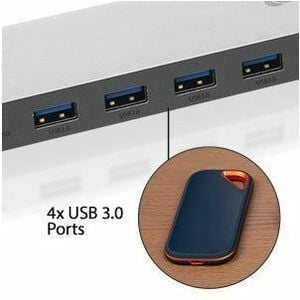 IOGEAR Dock Pro USB-C Triple HD Dock - for Tablet, Workstation, Notebook, Monitor - Charging Capability - Memory Card Read