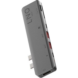 LINQ LQ48012 USB Type C Docking Station for Notebook/Tablet/Monitor - Memory Card Reader - SD, microSD - 100 W - 2 Display