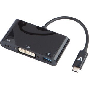 USB-C TO DVI-D ADAPTER BLACK 1XDVI-D 1XUSB3. 1XUSB-C