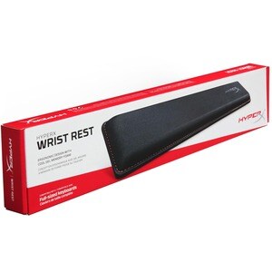 HyperX Wrist Rest - Textured - 3.46" x 17.99" Dimension - Black - Natural Rubber, Memory Foam, Gel - Anti-slip, Anti-fray 