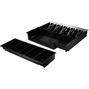 Adesso MRP-16CD Cash Drawer - 5 Bill - 8 Coin - 1 Media Slot - 3 Lock Position - Serial Port - Steel - 99.1 mm Height x 40