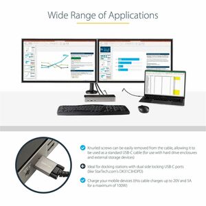 StarTech.com 91,44 cm USB-C Datentransferkabel - Cable for Notebook, MacBook, Docking Station, Peripheriegerät, Festplatte