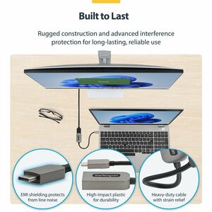 StarTech.com USB-C to HDMI Adapter, 4K 60Hz Video, HDR10, USB-C to HDMI Monitor Dongle, USB4 / Thunderbolt Compatible - Co