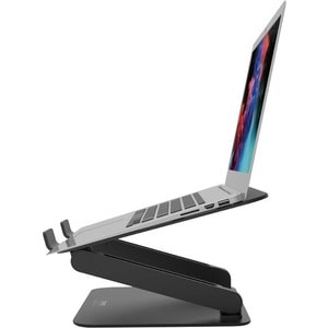 Port Connect Height Adjustable Notebook Stand - Up to 39.6 cm (15.6") Screen Support - 20.5 cm Height x 27.5 cm Width x 25