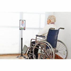 CTA Digital CTA Security Enclosure Gooseneck Floor Stand for iPad 7-9 Gen 10.2" & More - Up to 10.50" Screen Support - 55"