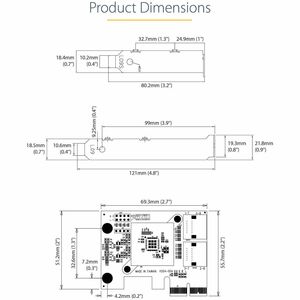 StarTech.com SATA PCIe Card, 4 Port PCIe SATA Expansion Card, 6Gbps, Stacked Connectors, Non-RAID, PCI Express to SATA Con