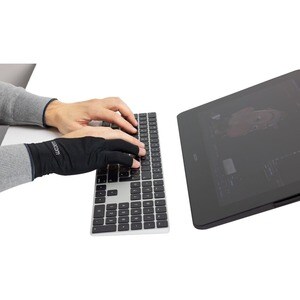 Wacom Grafikhandschuhe - für Rechte/Linke Hand - Elasthan, Polyester - Schwarz - Atmungsaktiv, Dehnbar, Durable, Bequem, S