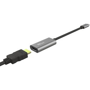 TRUST - Adaptateur USB-C vers HDMI Adaptateur USB-C vers HDMI avec support vidéo 4K Ultra HD et audio multicanal DALYX