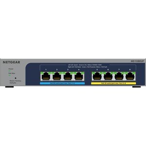 Netgear 8-port Ultra60 PoE++ Multi-Gigabit (2.5G) Ethernet Plus Switch - 8 Ports - 2.5 Gigabit Ethernet - 2.5GBase-T - 3 L