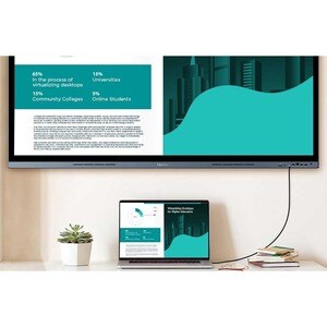 ViewSonic ViewBoard IFP7562 - 4K UHD Interactive Display with Integrated Software, 65W USB C, RJ45 - 350 cd/m2 - 75" - Vie
