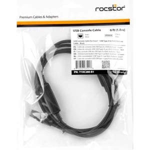 Rocstor Premium Cisco USB Console Cable - USB Type-A to RJ45 Rollover Cable - 6 ft RJ-45/USB Network/Data Transfer Cable f