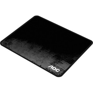 AOC Large Mouse Pad - 4 mm x 400 mm x 450 mm Dimension - Grey/Black - Rubber - Waterproof, Anti-slip