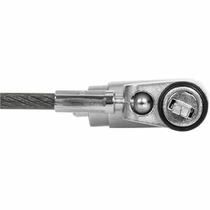 Targus DEFCON Ultimate Universal Keyed Single Head Lock, Retail - 6.5 ft (1.98 m) Cable - Patented T-bar/Key Lock - Silver