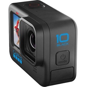 GoPro HERO10 Professional 数码摄像机 - LCD 触控屏 - 1/2.3" CMOS - 高动态范围 - 5.3K - 黑 - 16:9 - 23.6 百万象素 视频 - HDMI - USB - SD - GPS -