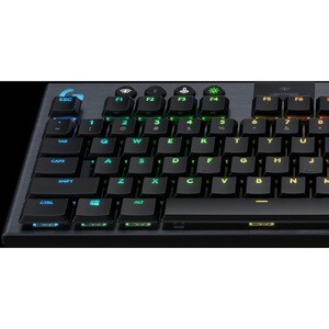 Logitech G G913 游戏键盘 - 有线/无线 连接 - USB 接口 - RGB LED - 机械 按键开关 - 蓝牙 - 铬操作系统 - PC, Mac