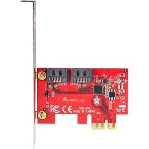 StarTech.com SATA PCIe Card, 2 Port PCIe SATA Expansion Card, 6Gbps SATA, PCI Express to SATA Adapter, Non-RAID, PCIe to S