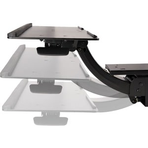 StarTech.com Under Desk Keyboard Tray, Height Adjustable Keyboard and Mouse Tray (10" x 26"), Ergonomic Computer Keyboard 