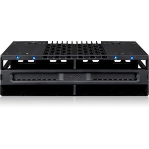 Icy Dock FlexiDOCK MB024SP-B Drive Enclosure 12Gb/s SAS, SATA/600 - Serial ATA/600 Host Interface External - Black - Hot S