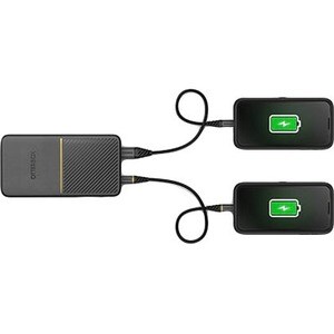 OtterBox Power Bank - Black - 10000 mAh - 3 A - 5 V DC, 9 V DC, 12 V DC Output - 5 V, 9 V, 12 V Input - 2 x USB - Black