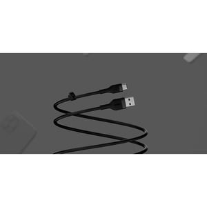 BELKIN BOOSTCHARGE USB-A TO USB-C SILICONE CABLE 1M BLACK