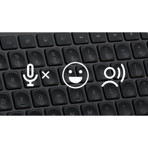 Logitech MX Keys for Business Keyboard - Wireless Connectivity - English (UK) - QWERTY Layout - Graphite - MX Keyswitch - 