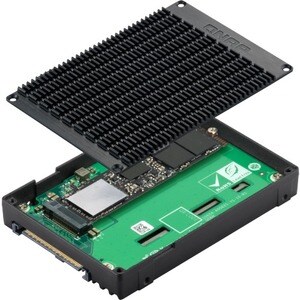 QNAP Laufwerksgehäuse PCI Express NVMe 4.0 x4 - U.2 (SFF-8639) Host Interface Intern - 1 x SSD unterstützt - 1 x Gesamtsch