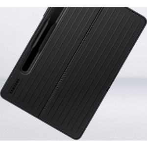 Samsung Protective Standing Cover Tablet Case - For Samsung Galaxy Tab S8 Tablet - Black - Textured - Scratch Resistant, B