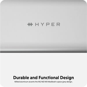 Hyper Dual 4K HDMI Adapter for M1/M2 MacBook - for Notebook/Desktop PC - USB Type C - 2 Displays Supported - 4K - 3840 x 2