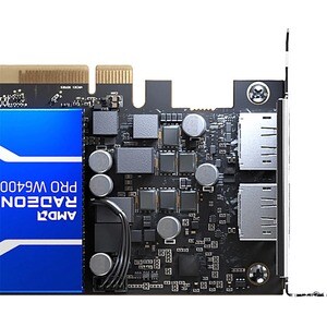 Carte Graphique AMD Radeon Pro W6400 - 4 Go GDDR6 - Semi-Hauteur - 7680 x 4320 - PCI Express 4.0 x4 - DisplayPort - 2 x Di