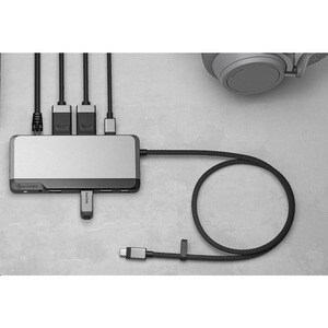 Alogic USB-C Dual Display Dock - MX2 Lite DisplayPort Edition - for Monitor/Notebook/Smartphone/Keyboard/Mouse/Headset/Fla