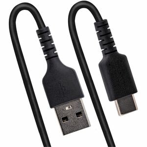StarTech.com 3ft (1m) USB A to C Charging Cable, Coiled Heavy Duty USB 2.0 A to Type-C, Durable Fast Charge & Sync USB-C C