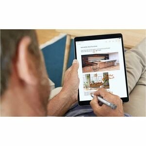 Logitech Crayon Stylus - Active - Replaceable Stylus Tip - Aluminium - Grey - Tablet Device Supported