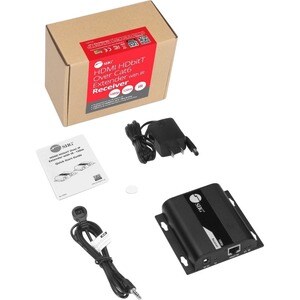 SIIG HDMI HDbitT Over IP Extender with IR - Receiver - Metal Housing Plug-n-Play