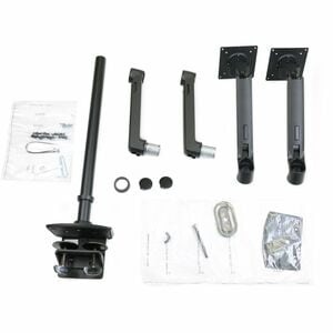 Ergotron Mounting Arm for Monitor, Display Screen, LCD Display, TV - Black - Height Adjustable - 2 Display(s) Supported - 