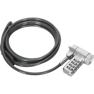 Targus DEFCON ASP96GL-S Cable Lock For Docking Station, Monitor, Notebook - 2 m Cable - Resettable - 4-digit - Patented T-