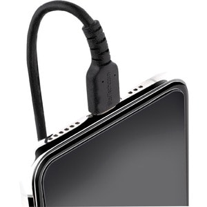 StarTech.com USB C to Lightning Cable 50cm / 20in, MFi Certified, Coiled iPhone Charger Cable, Black, TPE Jacket Aramid Fi
