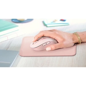 Logitech Studio Series Mouse Pad - 200 mm x 230 mm Dimension - Dark Rose - Polyester - Anti-fray, Spill Resistant, Anti-slip