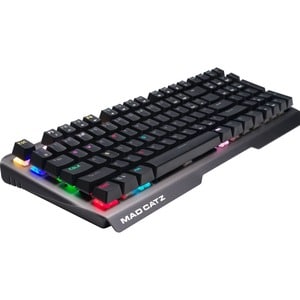 Mad Catz S.T.R.I.K.E. 13 Compact Mechanical Gaming Keyboard - Cable Connectivity - RGB LED Windows Key, Adjustable Backlig